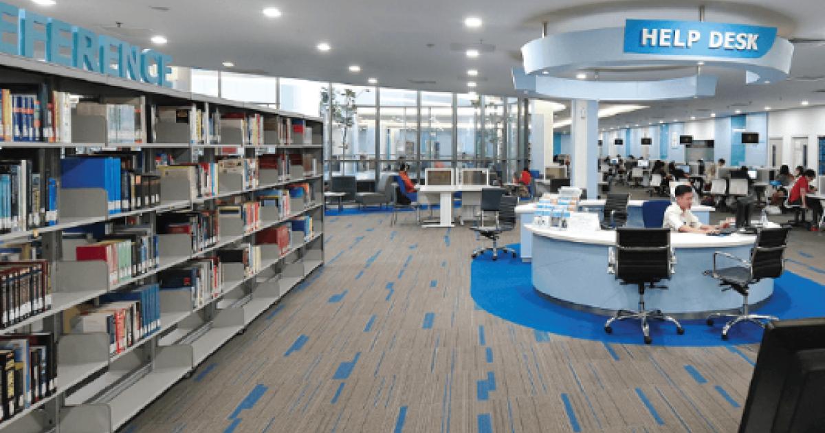 Sunway University library and study areas